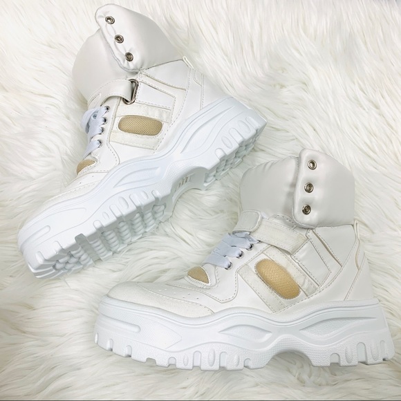 White chunky sneaker boot - Picture 3 of 5